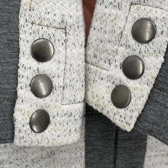 CAbi Jacket Gray Neutral Modern Style Office Fit Shoulder Pads Corpcore Size M - Picture 7 of 13